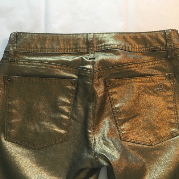 DL1961 Emma Gold Platinum Denim Leggings Skinny 26 - Picture 5 of 8